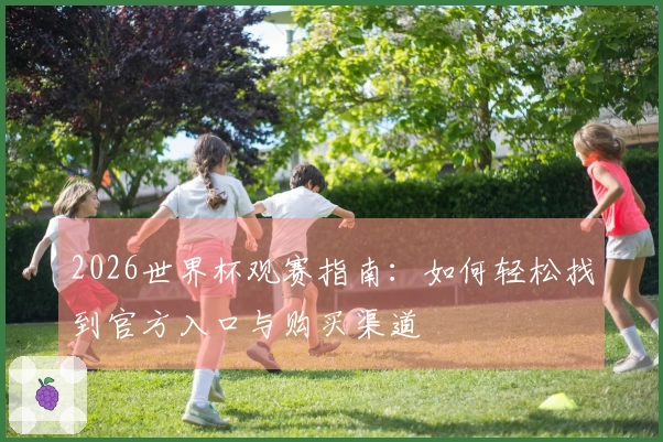 2026世界杯观赛指南：如何轻松找到官方入口与购买渠道
